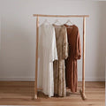 Handcrafted Natural Chestnut Standing Garment Rack