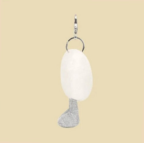 Amuseables Cream Heart Bag Charm