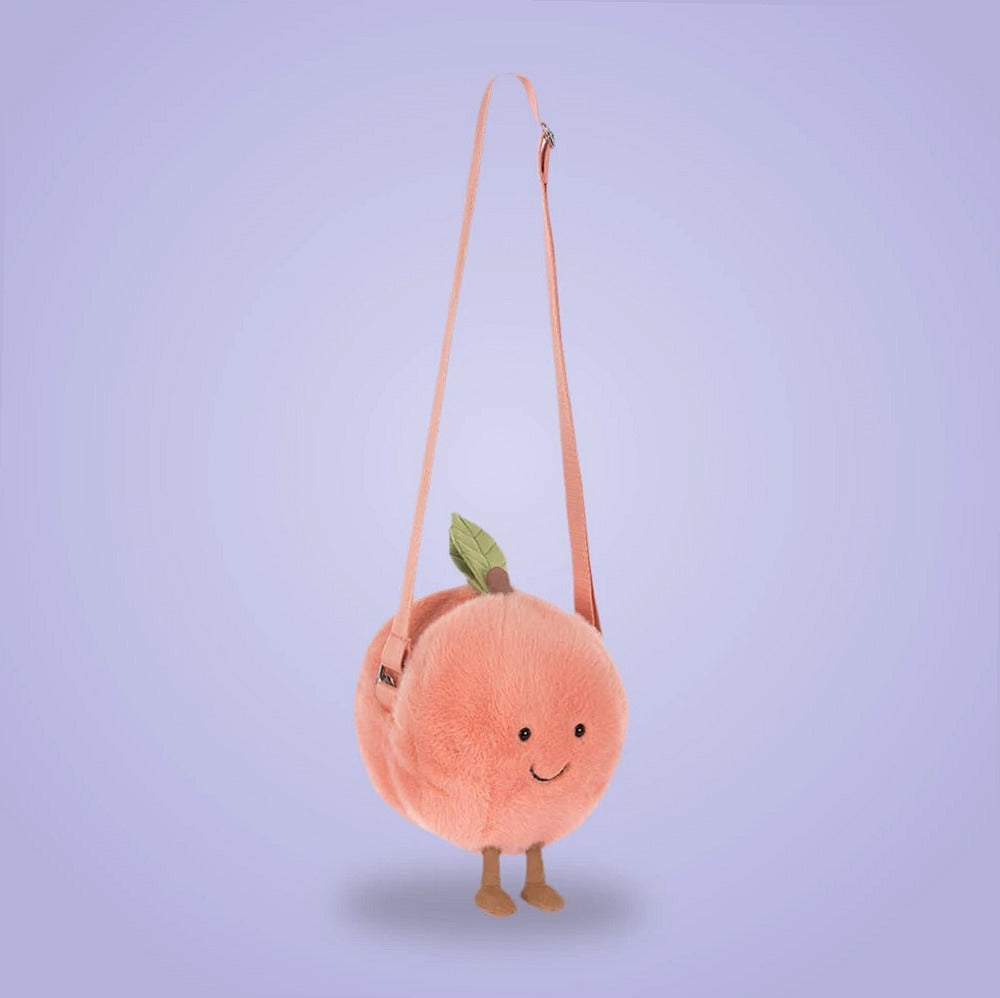 Amuseables Peach Shoulder Bag – soft plush toy