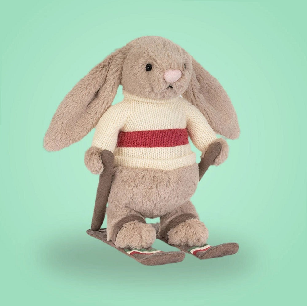 Bashful Bunny Gold Medal Ski Outfit – soft plush toy