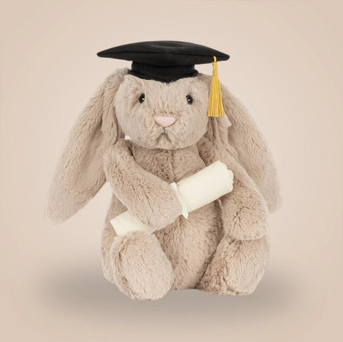 Bashful Bunny Graduation Outfit – soft plush toy