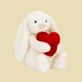 Bashful Red Love Heart Bunny