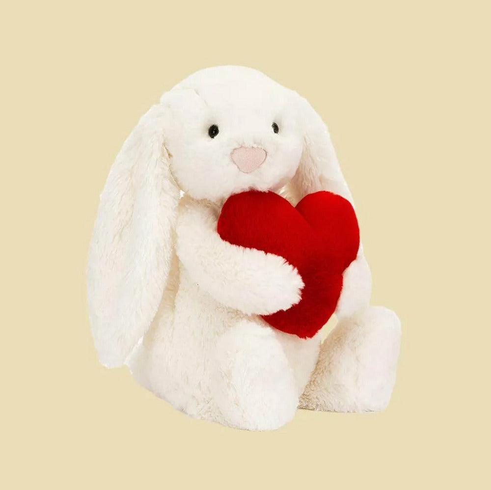 Bashful Red Love Heart Bunny