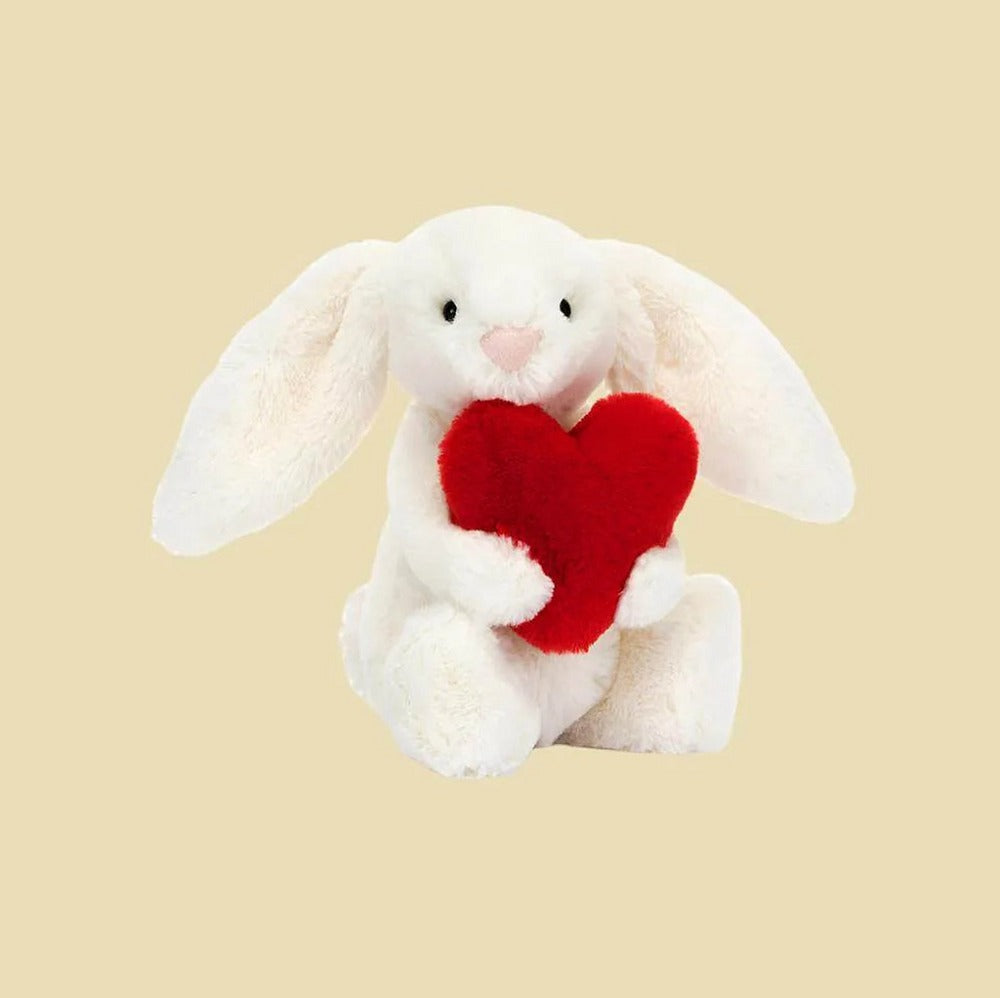 Bashful Red Love Heart Bunny