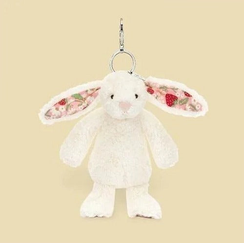 Blossom Cream Bunny 'Berry' Bag Charm