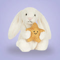 Cream Bunny with Star – soft plush toy