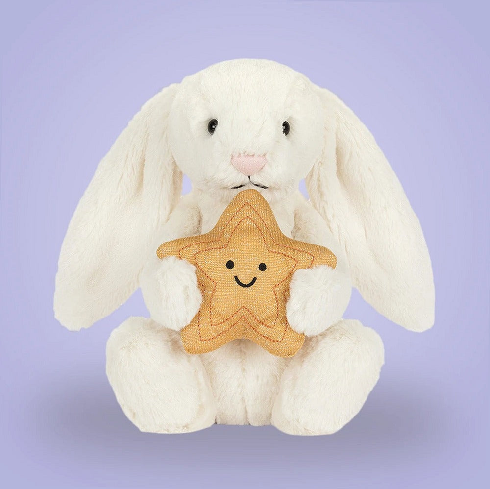 Cream Bunny with Star – soft plush toy, view 5