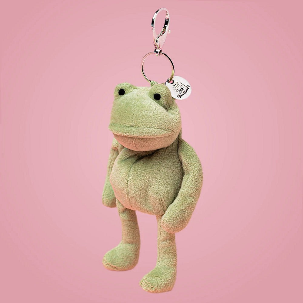Fergus Frog Bag Charm – soft plush toy, view 2