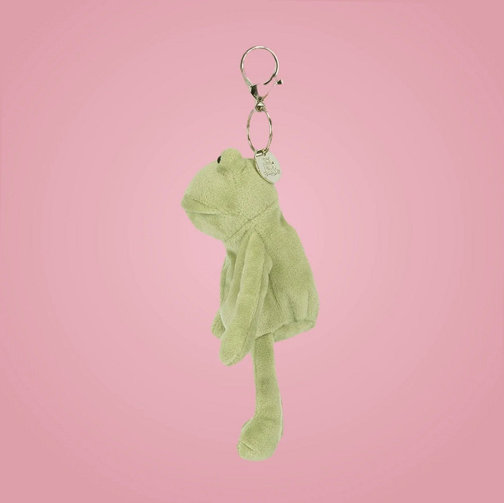 Fergus Frog Bag Charm – soft plush toy, view 3
