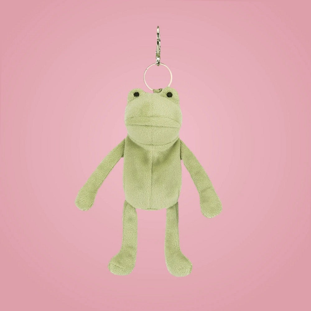 Fergus Frog Bag Charm – soft plush toy, view 5