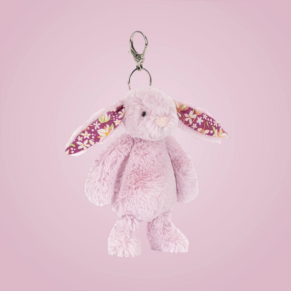 Thistlepop Blossom Bunny Bag Charm – soft plush toy