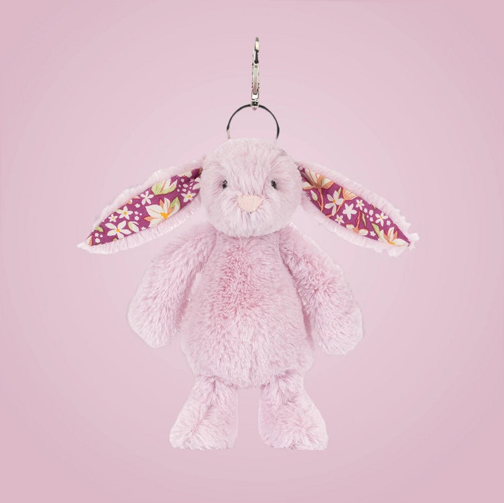 Thistlepop Blossom Bunny Bag Charm – soft plush toy, view 4